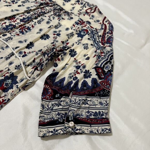 La Moda Tropical Cover Up Caftan Garden Midi Dress Embellishments L / XL - Picture 15 of 16